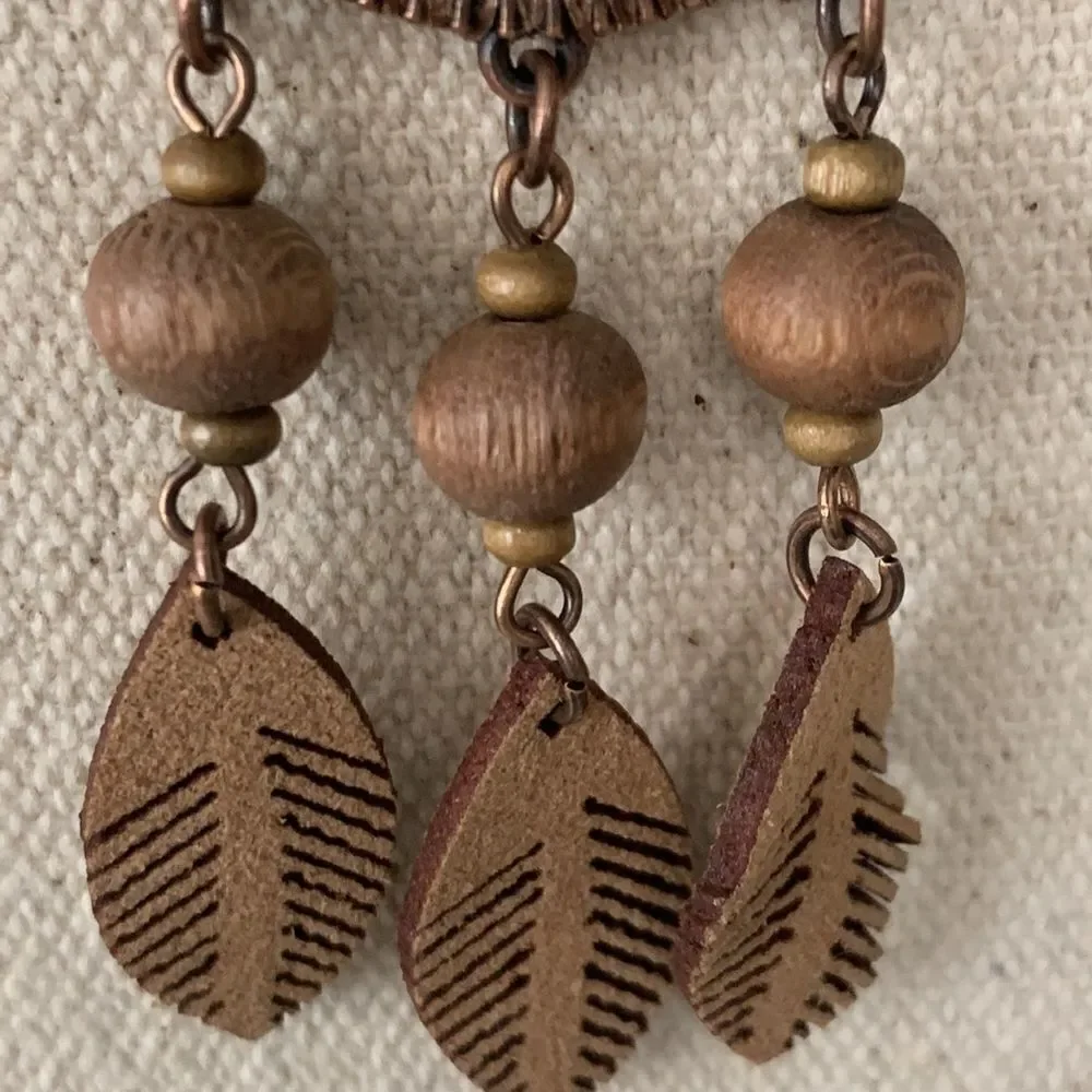 Set of 3 Men’s Boho Pendant Necklaces with Tassels